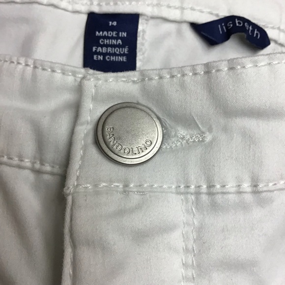 BANDOLINO women's  pants  sz 14. white - Picture 6 of 8